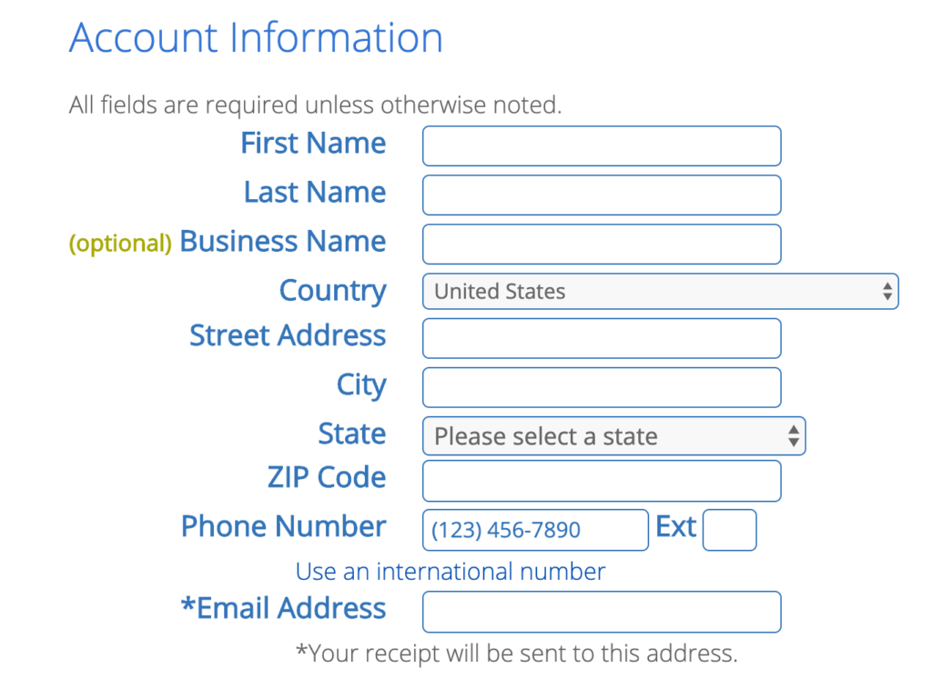 Create your bluehost account and claim free domain name