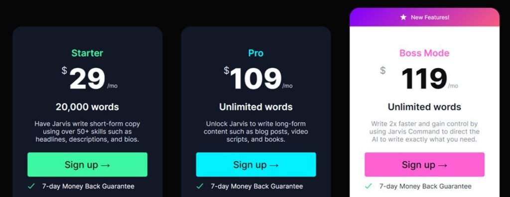 jarvis ai pricing latest updated
